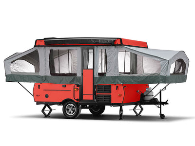 Rwraps Hyper Gloss Red Pop-Up Camper