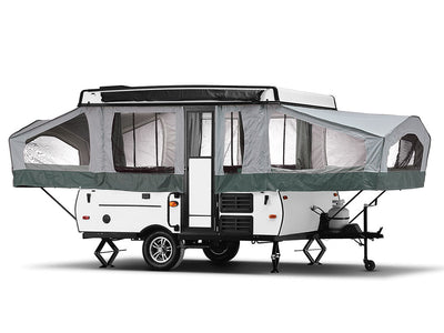 Rwraps Hyper Gloss White Pop-Up Camper