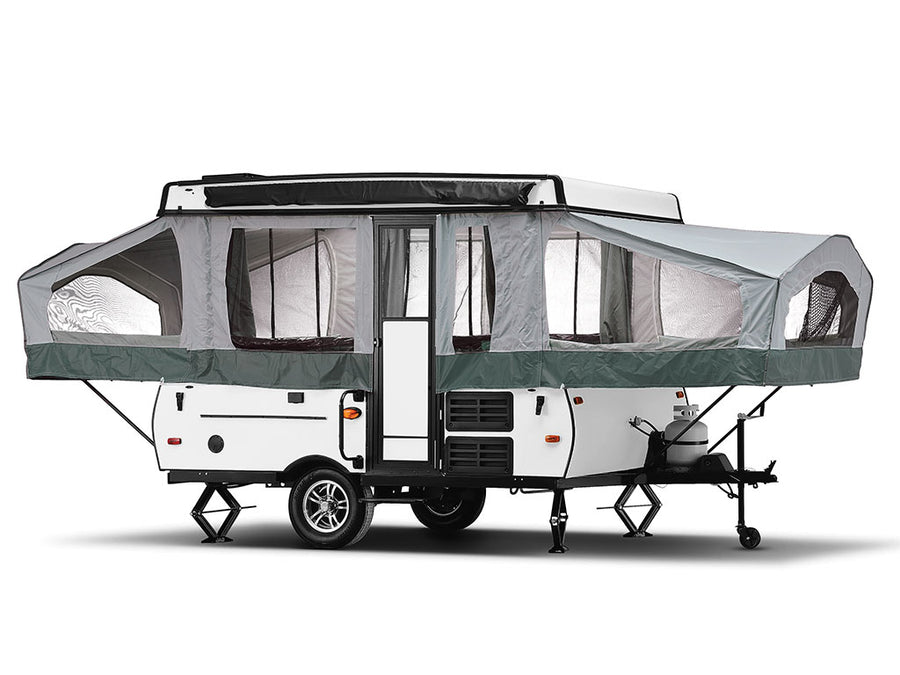 Rwraps Hyper Gloss White Pop-Up Camper