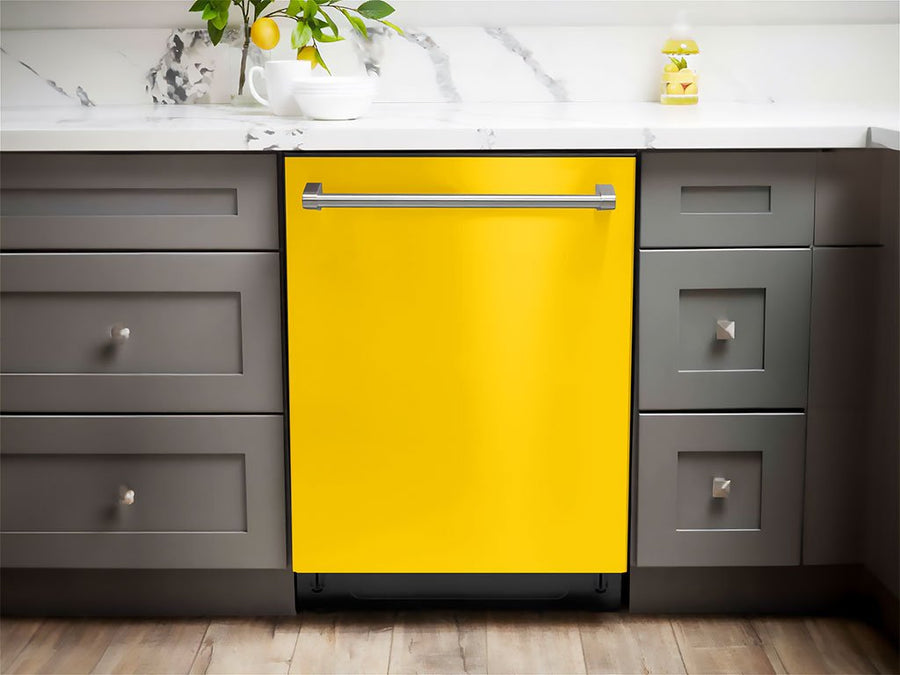 Rwraps™ Hyper Gloss Yellow Dishwasher Wraps