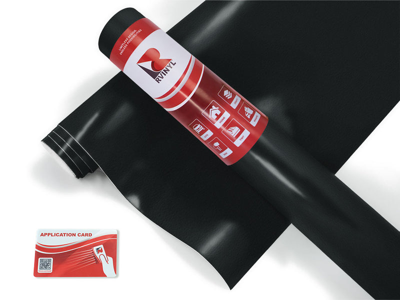 Black Leather Vinyl FilmCar Wraps