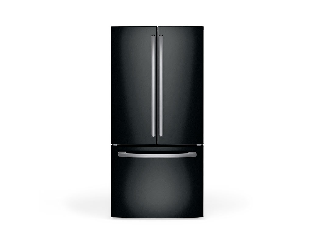 Rwraps™ Leather Black Refrigerator Wraps | Fridge Wraps – Rvinyl