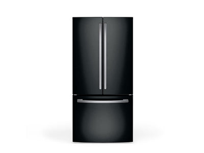 Rwraps Leather Black DIY Built-In Refrigerator Wraps
