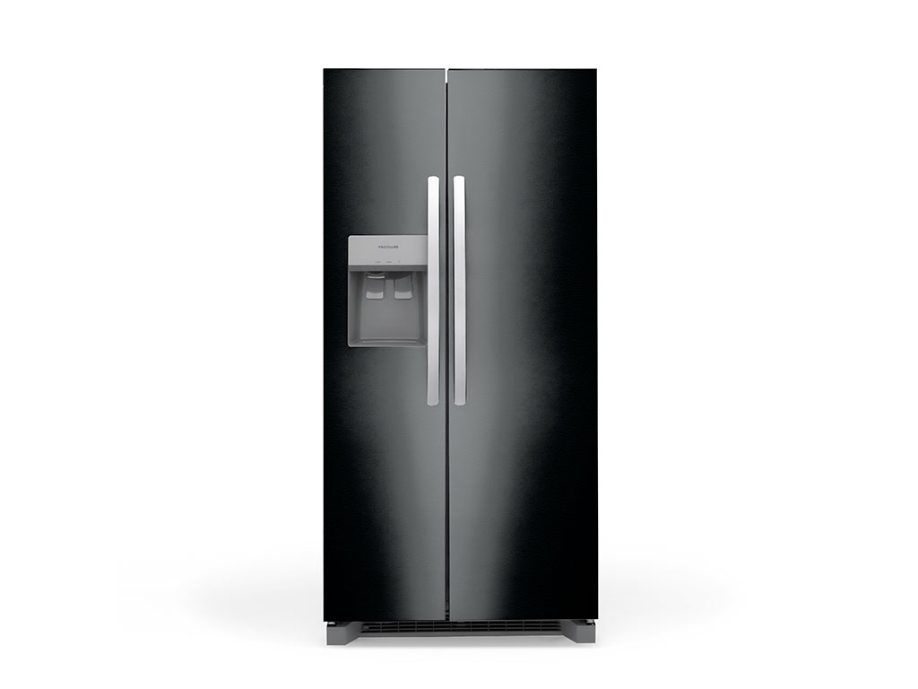 Rwraps™ Leather Black Refrigerator Wraps | Fridge Wraps – Rvinyl