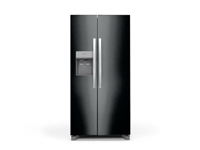 Rwraps™ Leather Black Refrigerator Wraps