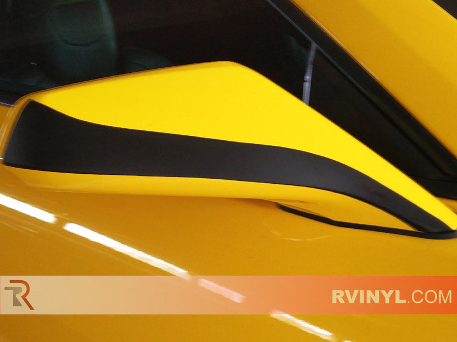 Rwraps™ Matte Black Rearview Mirror Wrap