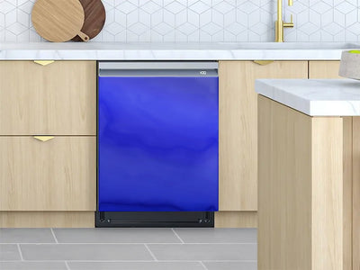 Rwraps™ Matte Chrome Blue Custom Dishwasher Cover