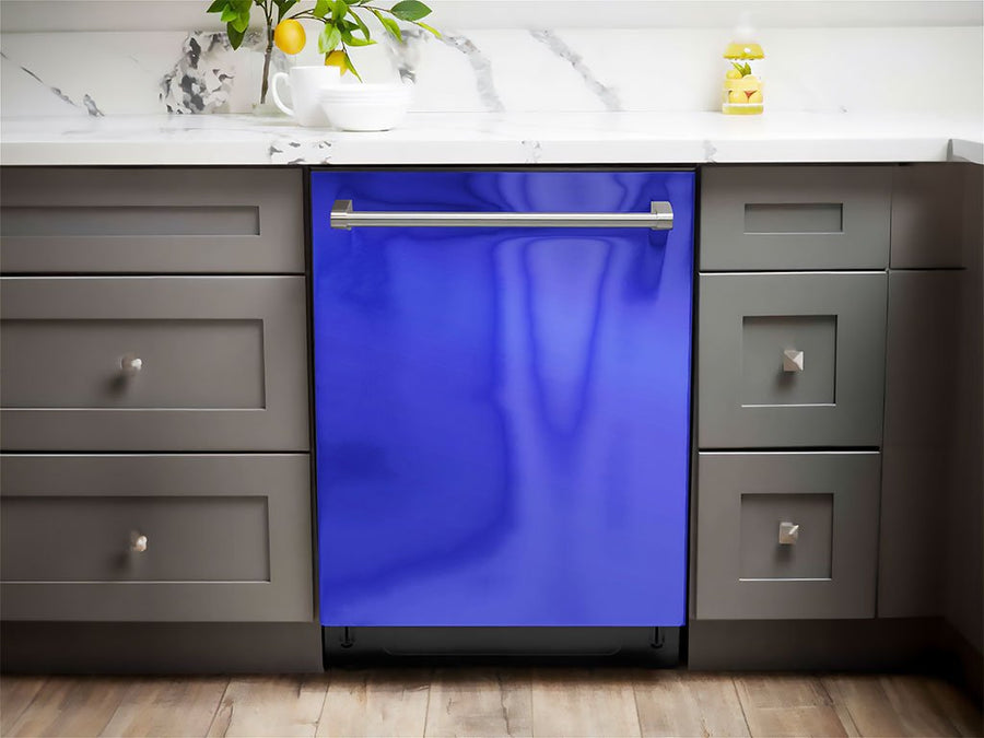 Rwraps™ Matte Chrome Blue Dishwasher Wraps