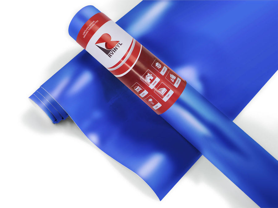 Blue Matte Chrome Vinyl Film Wrap