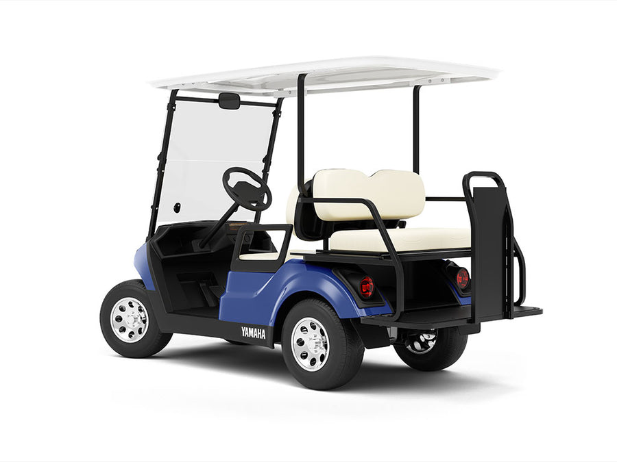 Rwraps Matte Chrome Blue Golf Cart Vinyl Wraps
