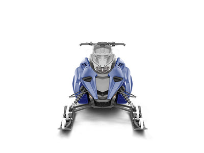 Rwraps Matte Chrome Blue DIY Snowmobile Wraps
