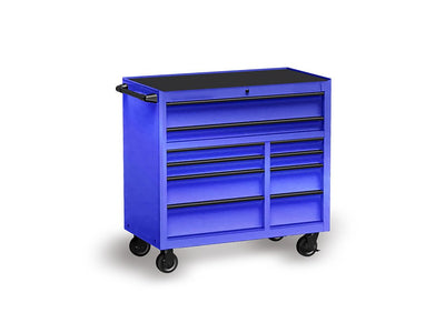 Rwraps™ Matte Chrome Blue Tool Cabinet Wraps