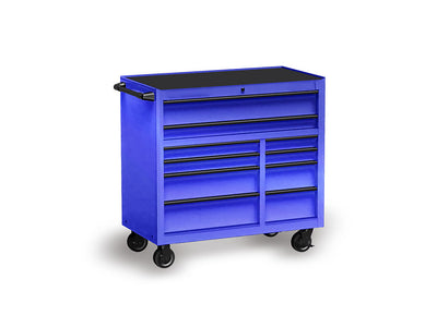 Rwraps™ Matte Chrome Blue Tool Cabinet Wraps
