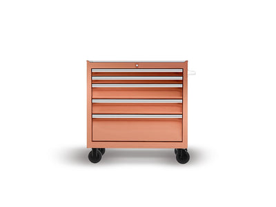 Rwraps Matte Chrome Bronze DIY Tool Cabinet Wraps