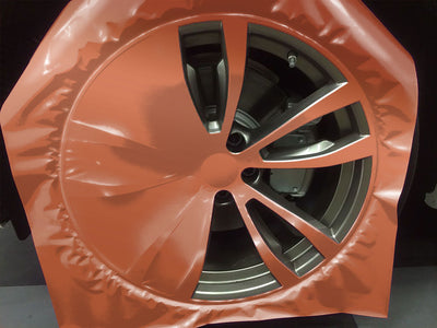 Rwraps™ Matte Chrome Bronze Custom Wheel Installation Process