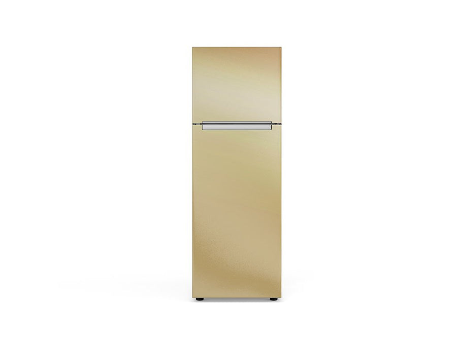 Rwraps Matte Chrome Champagne DIY Refrigerator Wraps