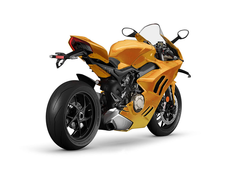 Rwraps Matte Chrome Gold DIY Motorcycle Wraps