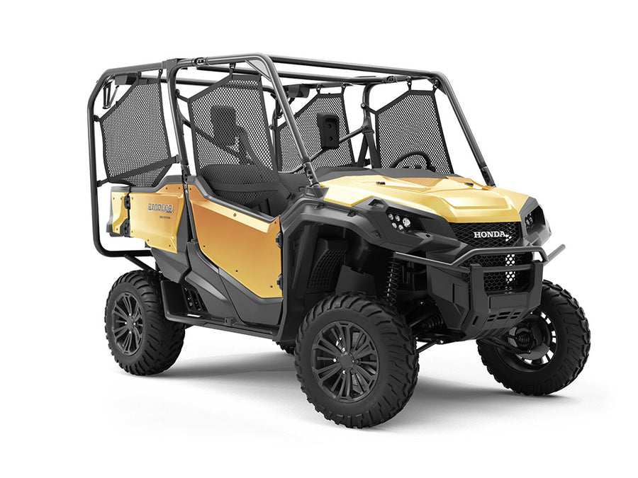Rwraps™ Matte Chrome Gold Vinyl UTV Wrap