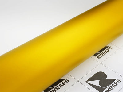 Rwraps Matte Chrome Gold Film~Rwraps Matte Chrome Gold Vinyl Roll~1