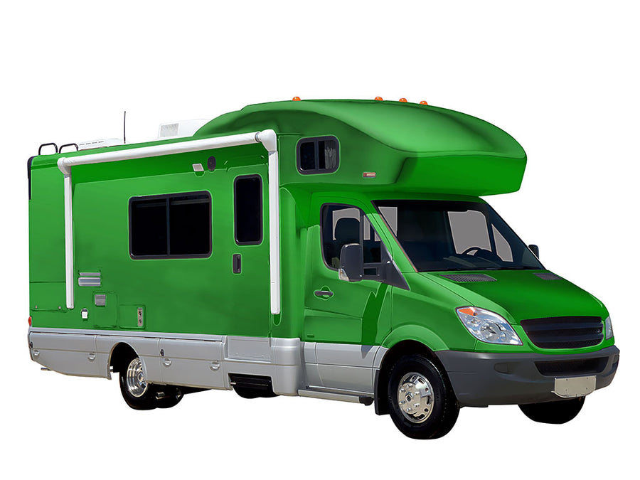 Rwraps Matte Chrome Green DIY RV Wraps