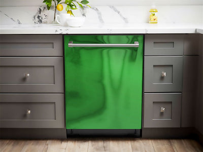 Rwraps™ Matte Chrome Green Dishwasher Wraps