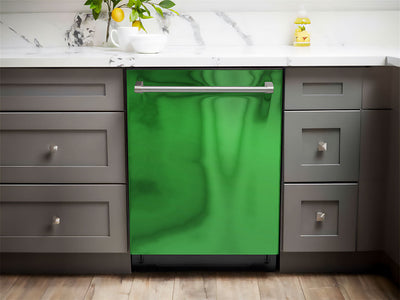 Rwraps™ Matte Chrome Green Dishwasher Wraps