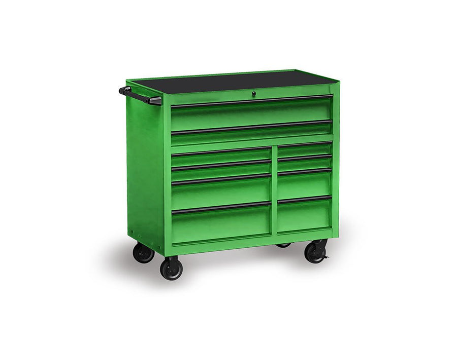 Rwraps™ Matte Chrome Green Tool Cabinet Wraps
