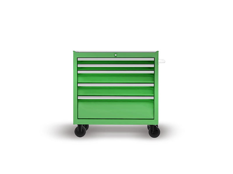 Rwraps Matte Chrome Green DIY Tool Cabinet Wraps