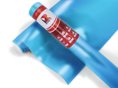 Light Blue Matte Chrome Vinyl Film Wrap