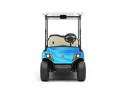 Rwraps Matte Chrome Light Blue DIY Golf Cart Wraps