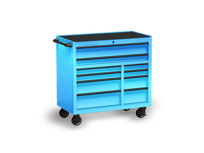 Rwraps™ Matte Chrome Light Blue Tool Cabinet Wraps