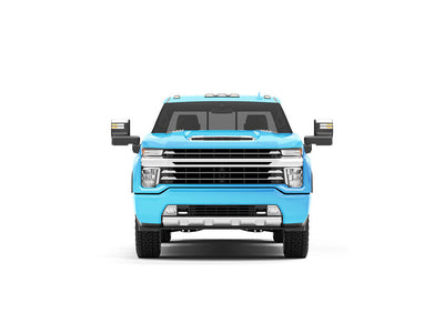 Rwraps Matte Chrome Light Blue DIY Truck Wraps