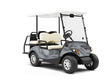 Rwraps™ Matte Chrome Dark Gray Fog (Metallic) Vinyl Golf Cart Wrap