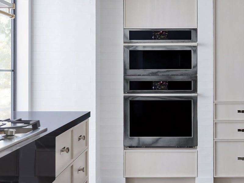 Rwraps Matte Chrome Dark Gray Fog (Metallic) DIY Built-In Oven Wraps