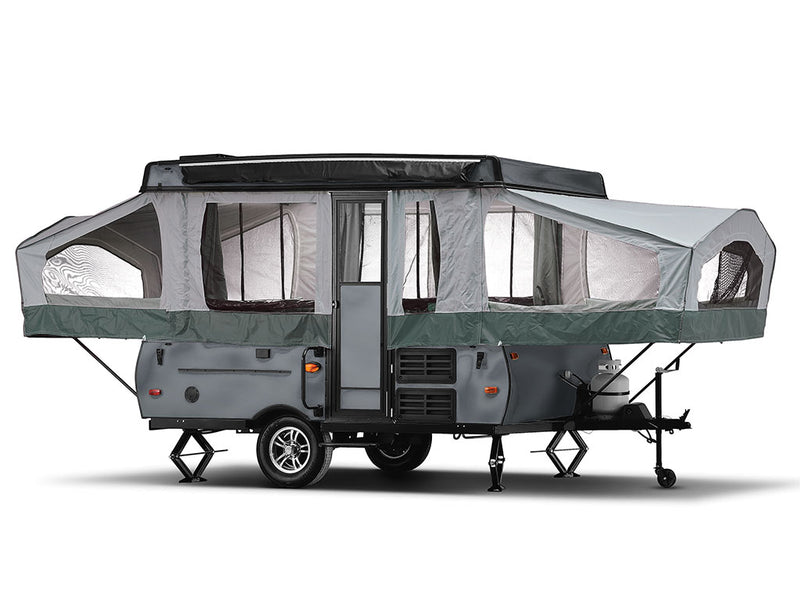 Rwraps Matte Chrome Dark Gray Fog (Metallic) Pop-Up Camper