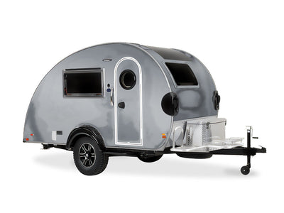 Rwraps Matte Chrome Dark Gray Fog (Metallic) DIY Tear Drop Trailer Wraps
