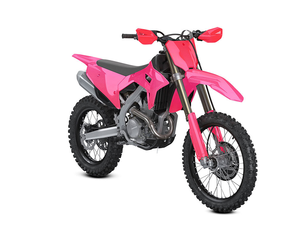 Rwraps™ Matte Chrome Pink Rose Dirt Bike Wraps | Dirt Bike Wraps