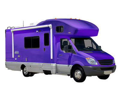 Rwraps Matte Chrome Purple DIY RV Wraps