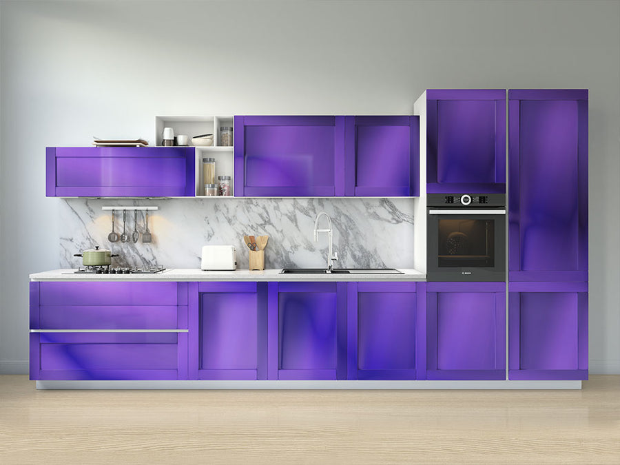 Rwraps™ Matte Chrome Purple Kitchen Cabinet Wraps