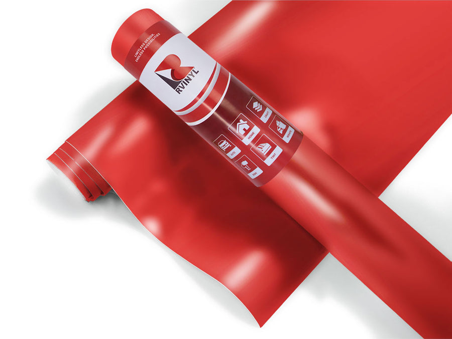 Rwraps Matte Chrome Red Travel Trailer Wrap Color Film