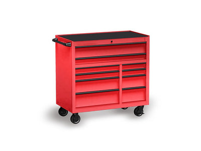 Rwraps™ Matte Chrome Red Tool Cabinet Wraps