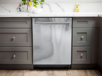 Rwraps™ Matte Chrome Silver Dishwasher Wraps