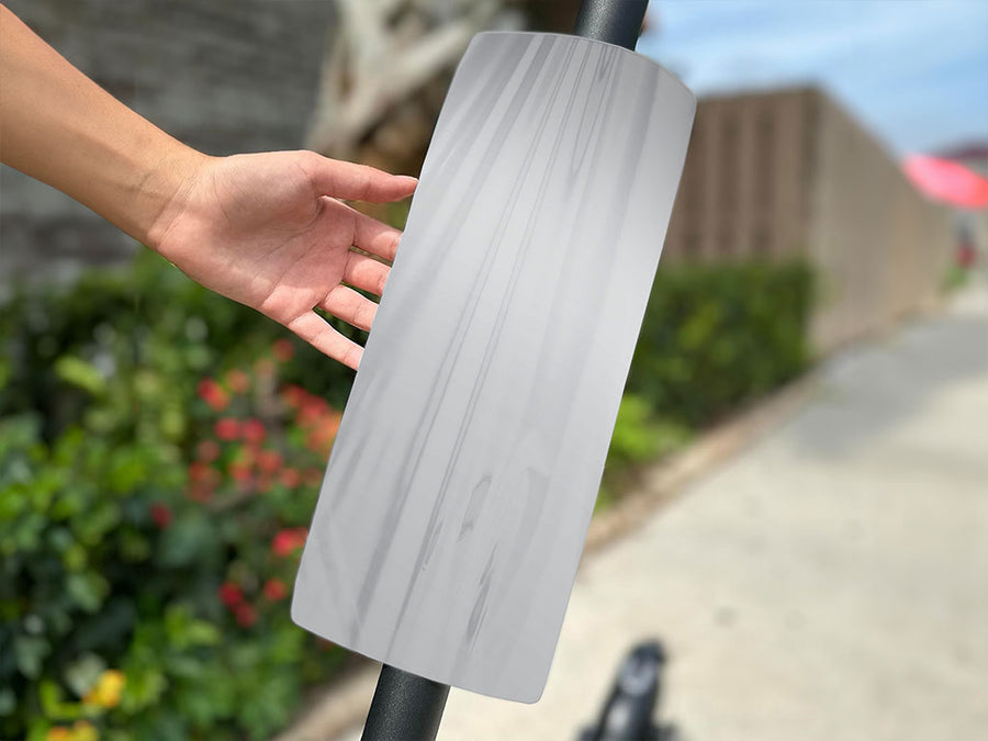 Rwraps Matte Chrome Silver Do-It-Yourself E-Scooter Wraps