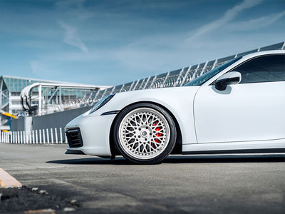 Rwraps™ Matte Chrome Silver Wrapped Rim Example