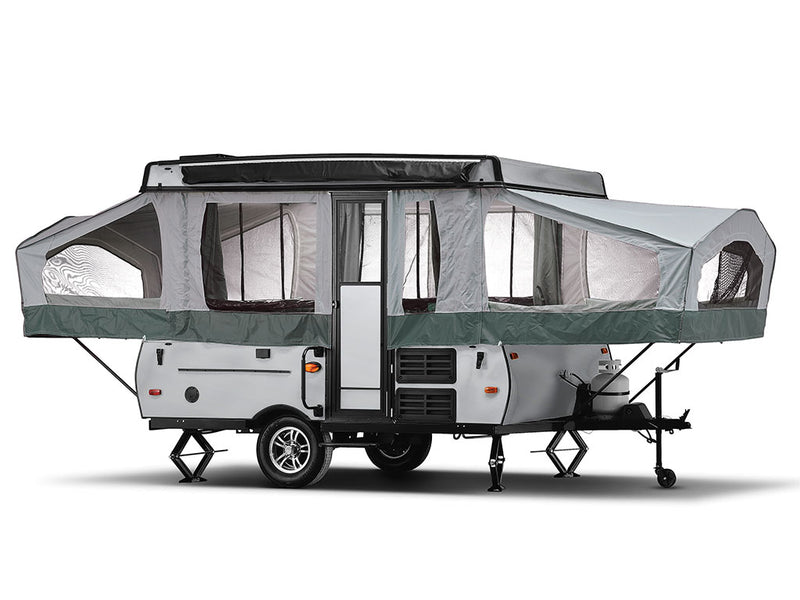 Rwraps Matte Chrome Silver Pop-Up Camper