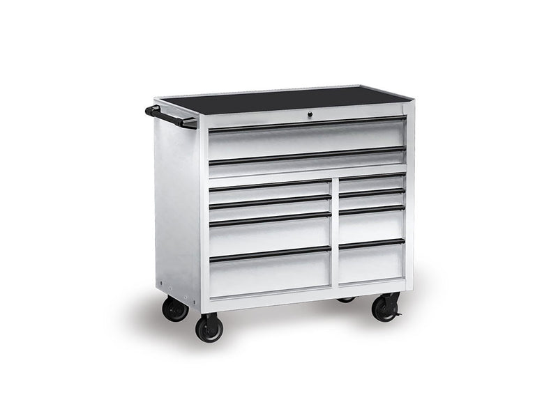 Rwraps™ Matte Chrome Silver Tool Cabinet Wraps
