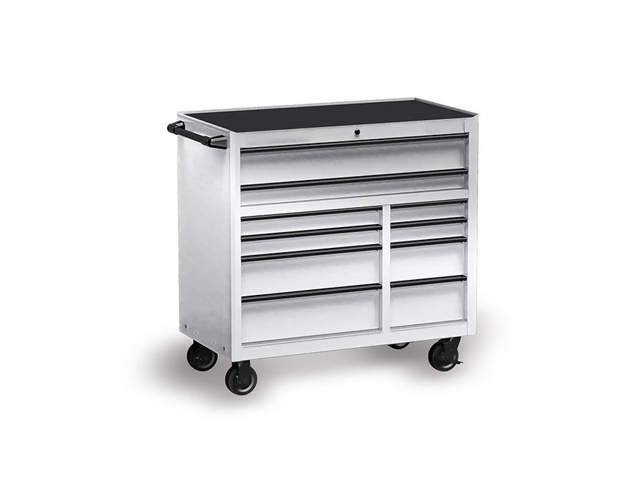 Rwraps™ Matte Chrome Silver Tool Cabinet Wraps