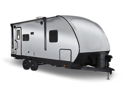 Rwraps Matte Chrome Silver Travel Trailer Wraps