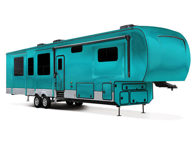 Rwraps Matte Chrome Teal Truck Camper Vinyl Wraps