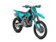 Rwraps Matte Chrome Teal Dirt Bike Wraps